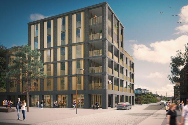 The Block D apartments at North Quay in Hayle, Cornwall, will be named An Garth (The Yard) The Block D apartments at North Quay in Hayle, Cornwall, will be named An Garth (The Yard)